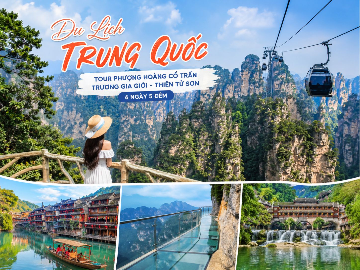Du Lịch Trung Quốc Giá Tốt Tour Phượng Hoàng Cổ Trấn - Trương Gia Giới - Thiên Tử Sơn 6 Ngày 5 Đêm
