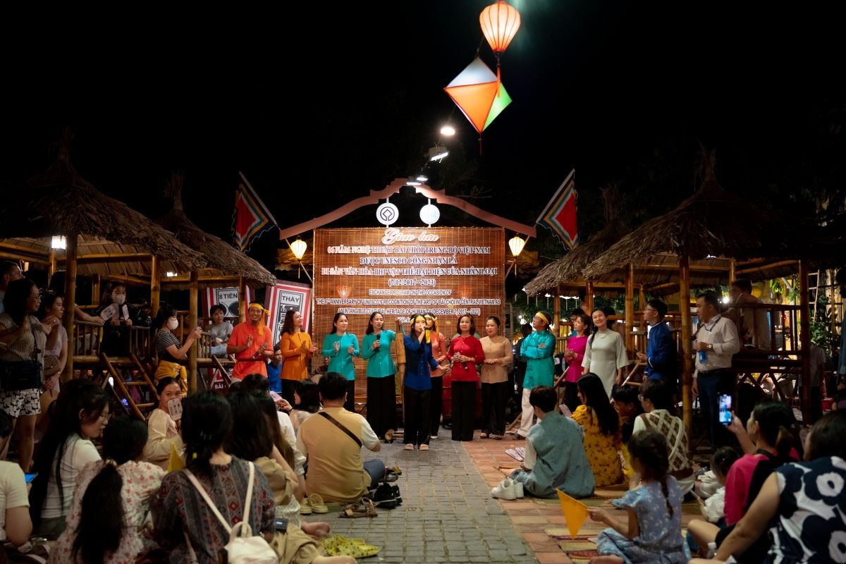 Không gian chơi bài chòi Hội An