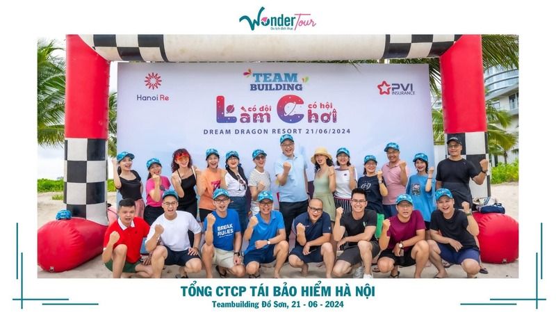 Backdrop team building theo chủ đề công ty