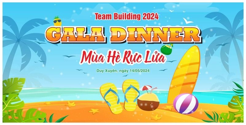 Backdrop team building theo mùa hoặc dịp lễ