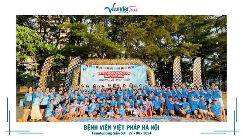 Backdrop team building ngoài trời