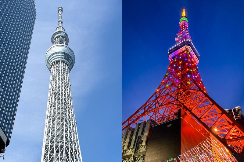 Tokyo Tower và Tokyo Skytree – biểu tượng “kép”