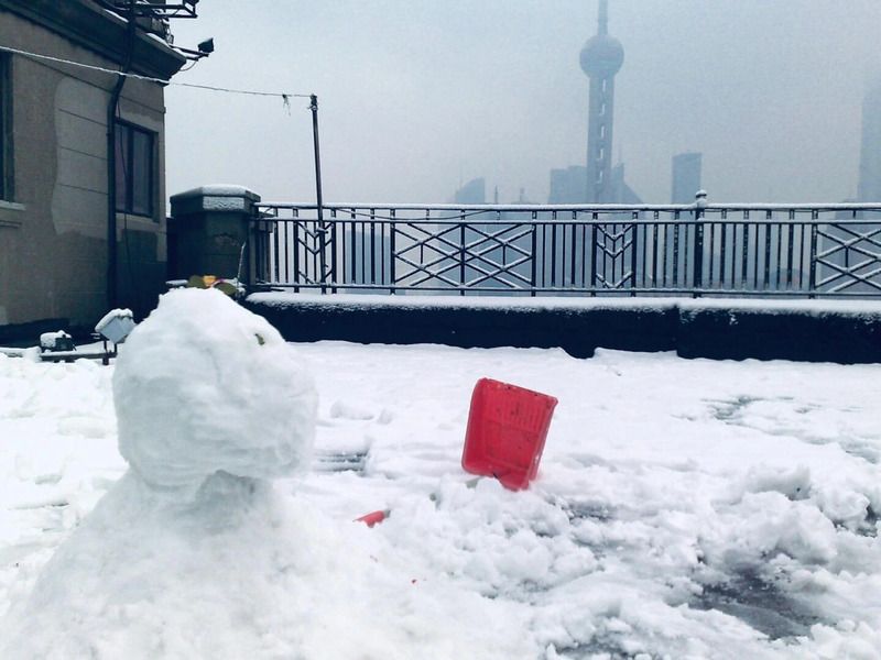 Tuyết trắng ở Thượng Hải khi vào đông