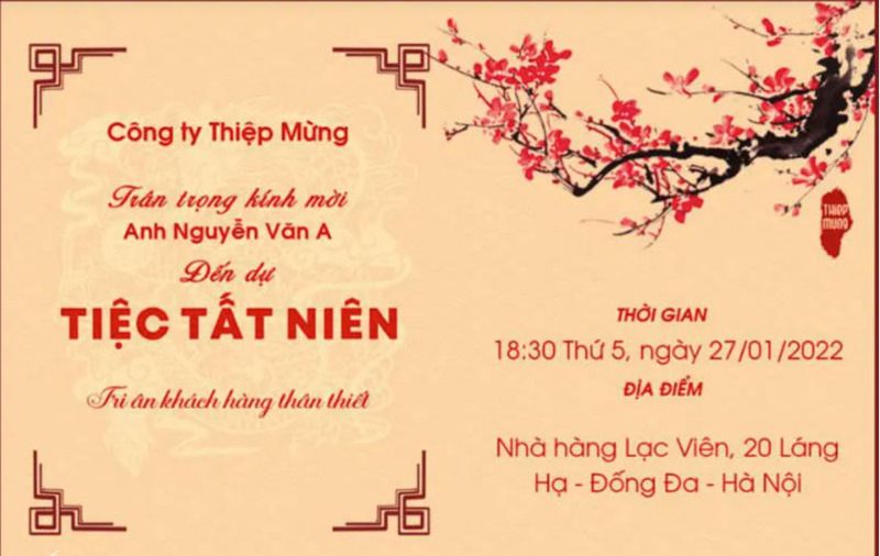 Lựa chọn font chữ và bố trí thông tin